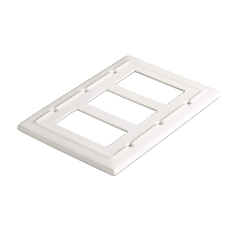 Monarch Abode 19059 Triple Switch Architectural Rocker Decorative Wall Plate