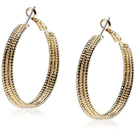 GUESS 432020-21 Rose Gold Hoop Earrings