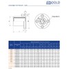 LMEF16UU Linear Bearing with Round Flange 16 mm