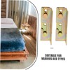 Hohopeti 8pcs Bed Hinge Latch Metal Bed Rail Fasteners Bed