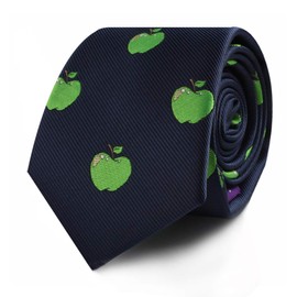 AUSCUFFLINKS Apple Lover Apple Farmer Tie for Him | Apples Skinny Neckties | Present for Work Colleague | Bday Gift for Guys (Apple)