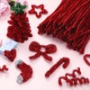 200 Pcs Large Glitter Pipe Cleaners 15mm x 12 Inch
