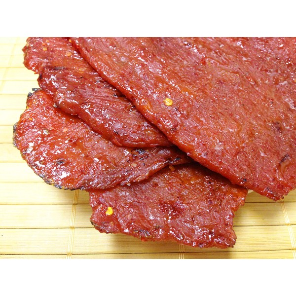 Made to Order Fire-Grilled Asian Beef Jerky (Spicy Flavor - 12 Ounce) - Los Angeles Times "Handmade Gift" Winner