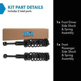 TRQ Front Shock & Spring Assembly Set Compatible with 2008-2022 Toyota Sequoia