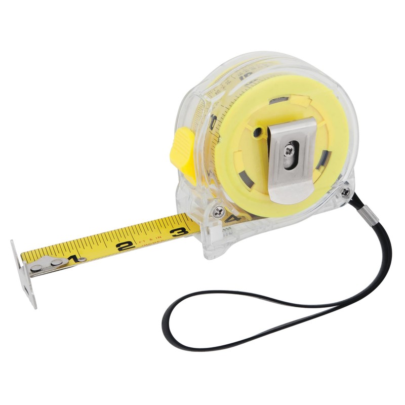 Performance Tool W5041 Clear Polycarbonate Tape Measure with Double Sided