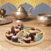 Wooden Eid Cupcake Candy Tray Eid Mubarak Moon Star Plates