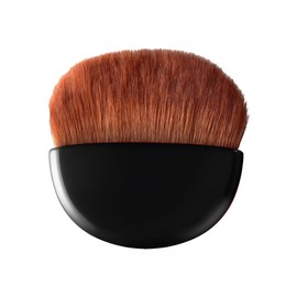 Portable, Slim Face Brush, Made in Japan, Compact Powder Brush (Black, Makeup Brush, For Powder, MC Collection) [Meiko Cosmetics]