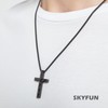 SKYFUN Cross Necklace for Men American Flag Bible Verse Cross
