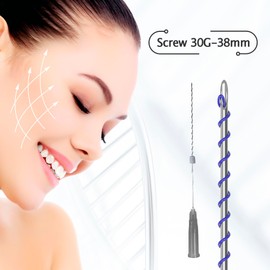 ESTEVO PDO Screw Thread, Improves Skin, Lift and Restore Skin Elasticity and Radiance, Pdo Thread Increase Firmness (20PCS-30G*38mm)