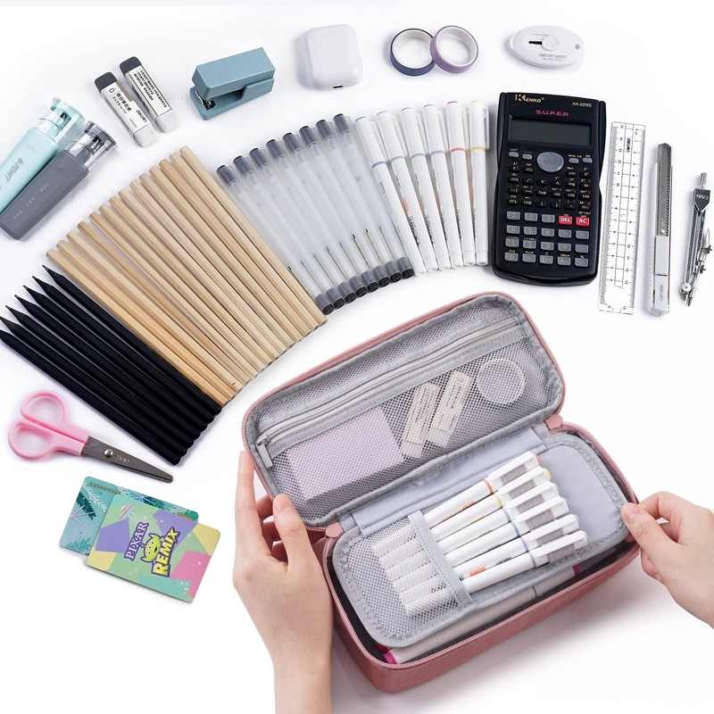 Horizontal Writing Pencil Bag - Large Pencil Case, Pencil Pouch