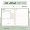 SUNEE Half Meeting Half Note - 8.5"x11" Professional Notebooks for