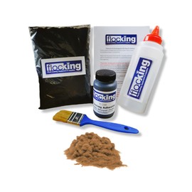 FLOC-KING DIY Flocking Kit - Arena Brown - Flock powder - Nylon Flock - Easy to Use
