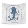 HUGANE Whale Shark Christian Tapestry, Isaiah 43:2 Bible Verse Tapestry