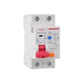JDIME 30mA RCBO MCB 230V 50/60 Hz Residual Current Circuit Breaker with Over Current and Leakage Protection 6/10/16/20/25/32/40A (Color : 1P N, Size : B25A)