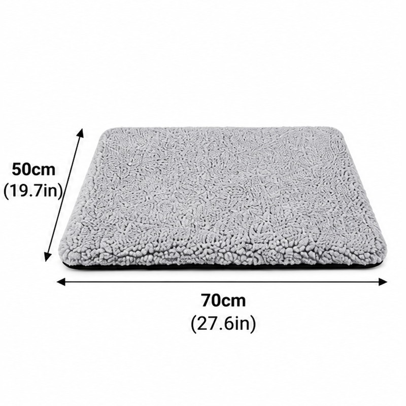 Self-Heating Pet Mat for Cats & Dogs – Washable Fiber