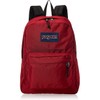 JANSPORT Superbreak 26L Backpack RUSSET RED Burgundy with Water Bottle pocket