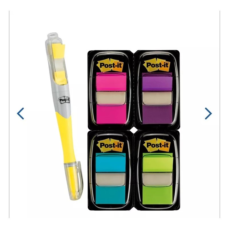 Post-it Flags Page Flag Value Pack, Assorted, 200 1" Flags