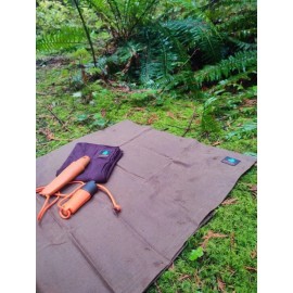 Ground Bushcraft waxed Cotton Canvas Outdoors Sit mat Ground Cloth