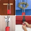 Combination Padlock, [2.6inch Long Shackle] Diyife 4 Digit Combination Lock,