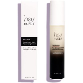 Hey Honey Hey Honey 24Seven Honey Day and Night Moisturizing Cream For Face, Neck & Eye Area | Rich Pro-Beautiful-Aging Intensely Hydrate and Reduce The Appearance Of Fine Lines and Wrinkles | 1.7 Oz