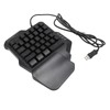 One Handed Gaming Keyboard 35 Keys Portable Gaming Keypad Backlight
