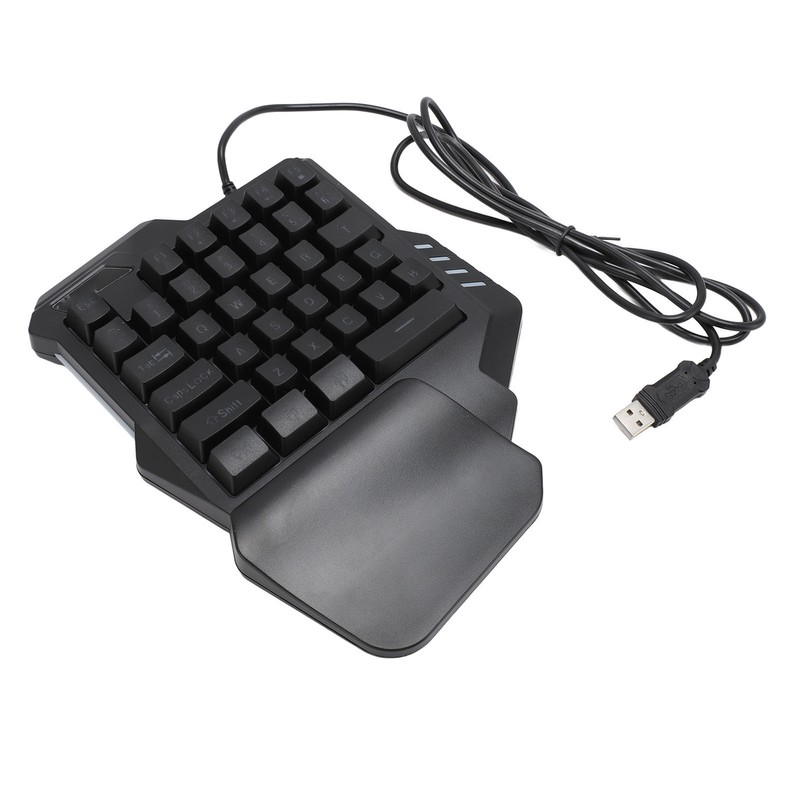 One Handed Gaming Keyboard 35 Keys Portable Gaming Keypad Backlight