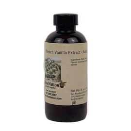 OliveNation French Vanilla Flavoring Extract, Deep Rich Flavoring for Baked Goods, Cakes, Frosting, Fillings, PG Free, Non-GMO, Gluten Free, Kosher, Vegan - 4 ounces
