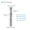 CoCud Solid Carbide Drill Bits 5.35 mm Diameter K35 Tungsten