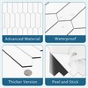 SUNWINGS Backsplash for Kitchen Peel and Stick, Stone Composite Self