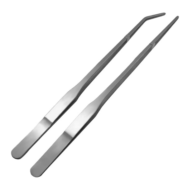 SUSWIM Tweezers, Elongated Stainless Steel Aquarium Wash, 10.6 inches (27