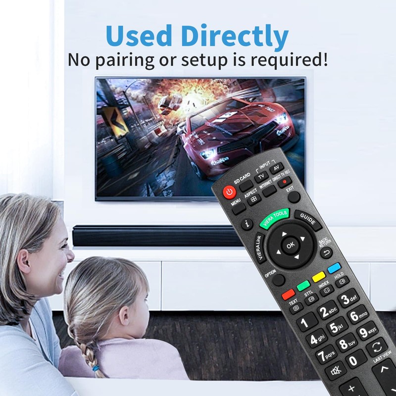 N2QAYB000672 Remote Control Compatible with Panasonic Viera TV TX-P42S30E TX-P42G30J