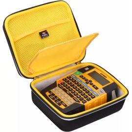 FBLFOBELI Black And Yellow Hard Case For Dymo Rhino 4200 Label Maker Travel Protection