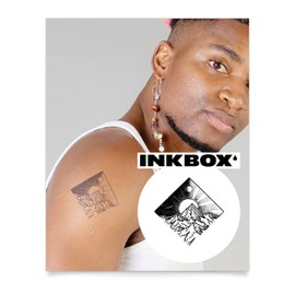 Inkbox Temporary Tattoos, Semi-Permanent Tattoo, One Premium Easy Long Lasting, Water-Resistant Temp Tattoo with For Now Ink - Lasts 1-2 Weeks, Daybreak, 3 x 3 in