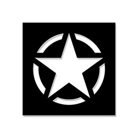 Paint Stencil Sticker Allied Star Stencil Stencil WW2 5 x 5 cm #A5590