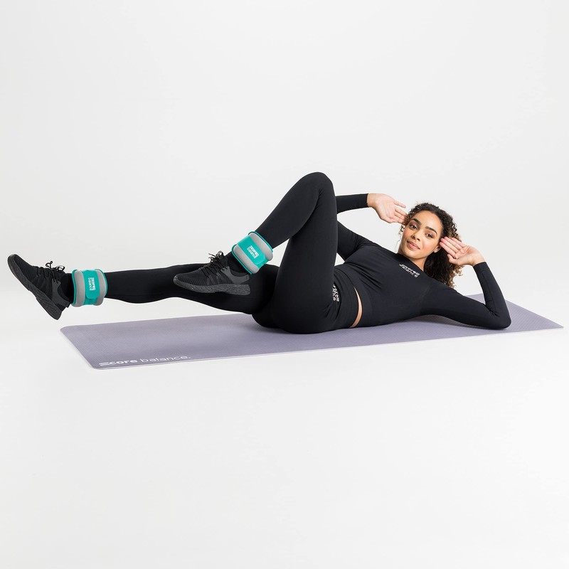 Core Balance Ankle and Wrist Weights Adjustable Strap Neoprene Fabric