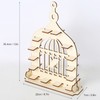 Wooden Chocolate Display Stand Bird Cage Style Dessert Display Shelves