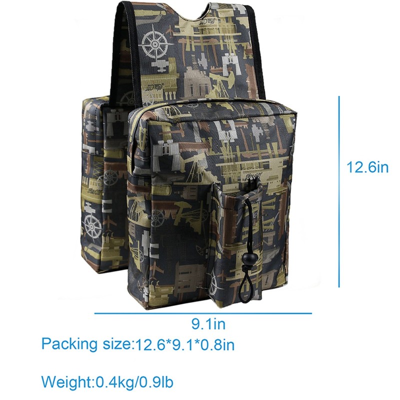 ATV Saddle Bag with Multi-Pocket Universal Waterproof Storage Bags for
