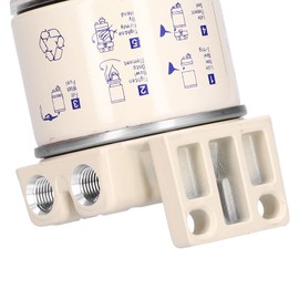 Fuel Filter Water Separator Complete Set, Marine Spin On Fuel Filter Water Separator 30 GPH Flow Rate with Self-Ventilation Drain R12T Replacement