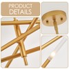 VANZARLA Modern Sputnik Chandelier for Entryway, Industrial Gold Pendant Lighting,
