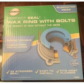 DANCO:  Perfect Seal Wax Ring with Bolts, Toilet Wax Seal Installation Kit  NEW!