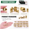 Keadic 300 Pieces M2 M3 M4 M5 M6 Brass Embedding