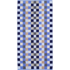 Cawö Home Hand Towels Unique Chequered 942 Sapphire 11 Wash Mitts 16 x 22 cm