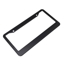 Unbranded Black Aluminum alloy Metal License Plate Frame Tag Cover for Car SUV Van Truck