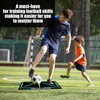 1 Piece Football Training Mat, 4 Pieces Triangular Non-Slip Stickers,