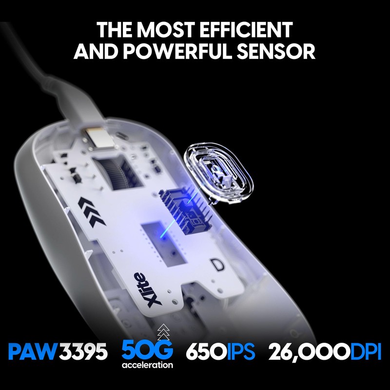Pulsar Gaming Gears Xlite Wired Gaming Mouse, Ultra Lightweight 1.83