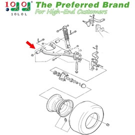 10L0L Front Lower Arm Bushing for Yamaha G16 G19 G20 G21 Electric or Gas Golf Cart JN6-F3526-00