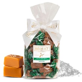 Béquet Celtic Sea Salt Caramels – Soft, Individually Wrapped Gourmet Caramel Candy, Gluten‑Free & Kosher – 16 oz Gift Bag