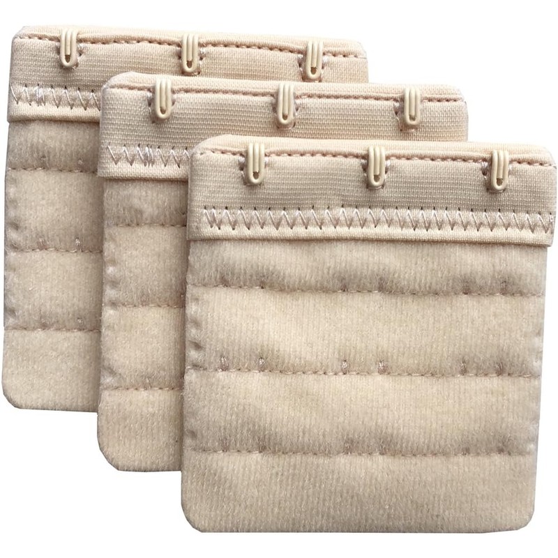 Mujer Pack de 3 Cómodo suave 3 ganchos extensor para