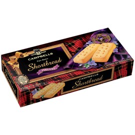 Campbells Shortbread Fingers Carton 5.29 Oz (150g) - Pure Butter Scottish Shortbread Cookies from Scotland, British Tea Biscuits, Gourmet Snack Gift Box, Traditional UK Butter Cookies