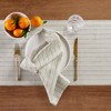 Solino Home Striped Table Runner 48 Inches - Pinstripe, 100%